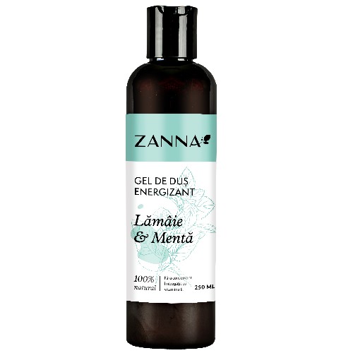 Gel de dus Energizant cu Lamaie si Menta, 250ml, Zanna