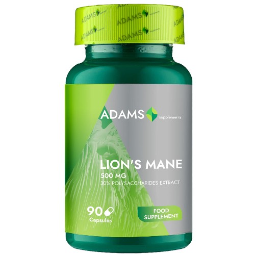 Lion`s Mane 500mg 90cps, Adams Supplements
