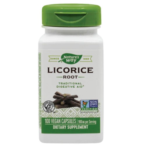 Licorice Root 450mg (Lemn dulce), 100cps, Nature`s Way