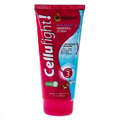 Cellufight Cry-Sculpt Gel Abdomen&Solduri 200ml Efect Racire