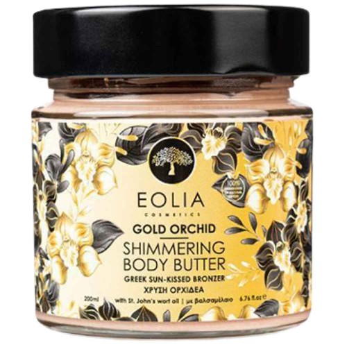 Unt de corp Bronzant cu Orhidee Aurie, 200ml, Eolia
