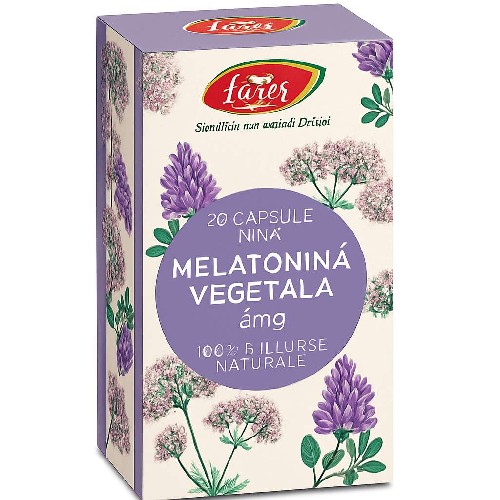 Melatonina Vegetala 3mg, 20cps, Fares