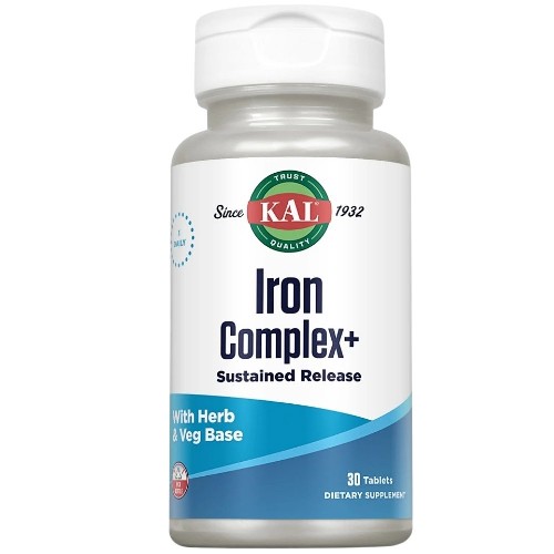 Iron Complex+, 30 cps, KAL Vitamins