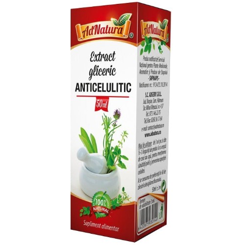 Extract Gliceric Anticelulitic, 50ml, AdNatura