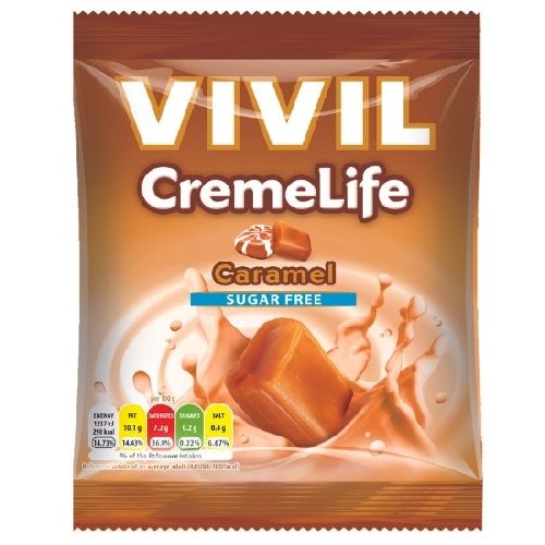 Creme Life Caramel fara Zahar, 60gr, Vivil