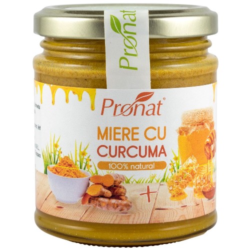 Miere Cu Curcuma, 220g, Pronat