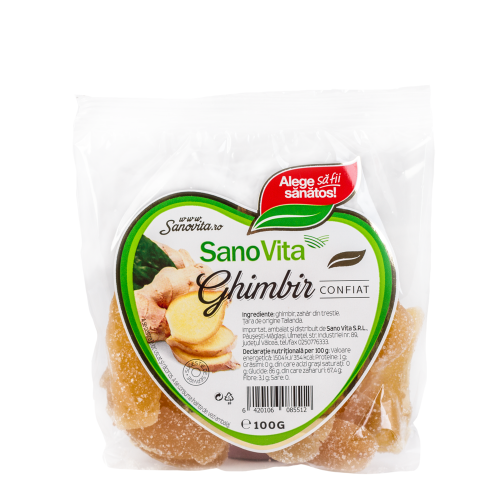 Ghimbir Confiat 100gr SanoVita