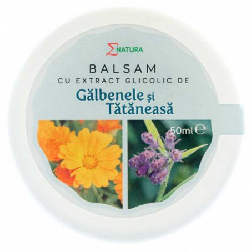 Balsam cu Galbenele si Tataneasa, 50 ml, Enatura