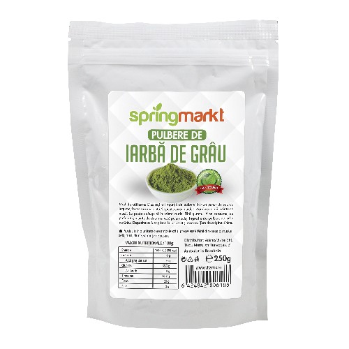 Pulbere de Iarba de Grau, 250gr, springmarkt