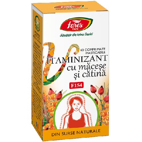 Vitaminizant cu Macese si Catina 63cps Fares