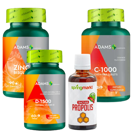Pachet Tinctura Propolis, Vit C, D & Zinc