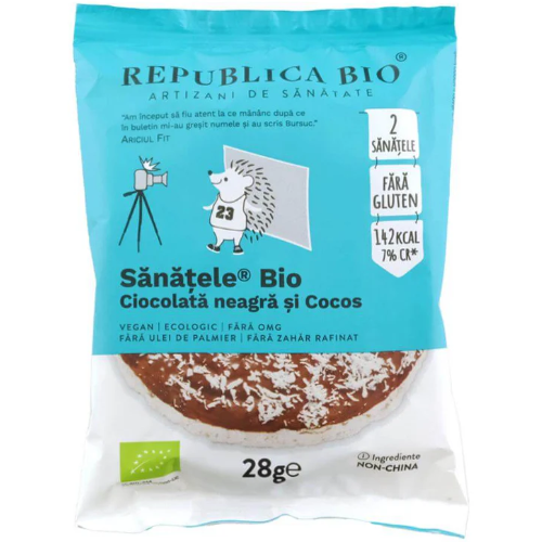 Sanatele cu Ciocolata Negra si Cocos Bio 28gr Rapublica Bio