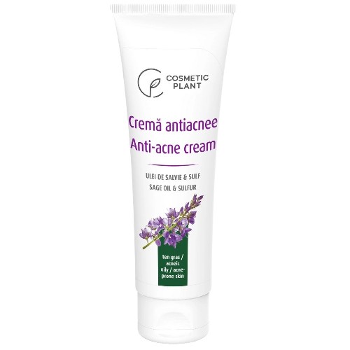 Crema Antiacnee cu Ulei de Salvie & Sulf, 50ml, Cosmetic Plant