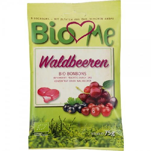 Bomboane cu fructe de padure Fara Gluten, 75g, Bio Loves Me