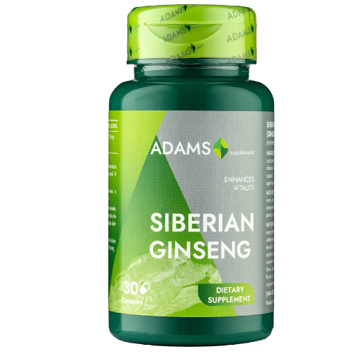 Ginseng Siberian 1000mg 30cps, Adams