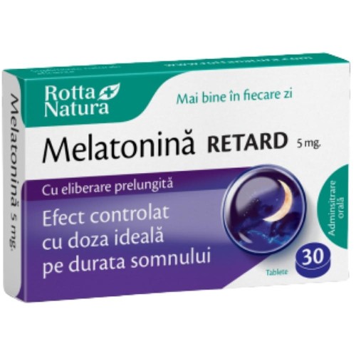 Melatonina Retard 5mg, 30 cps, Rotta Natura