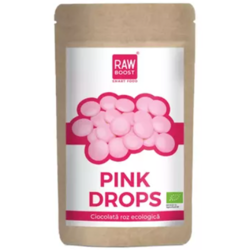 Pink Drops Ciocolata Roz Eco 90gr Rawboost