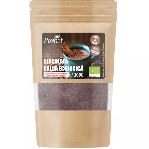 Ciocolata calda bio & fairtrade 300g Pronat