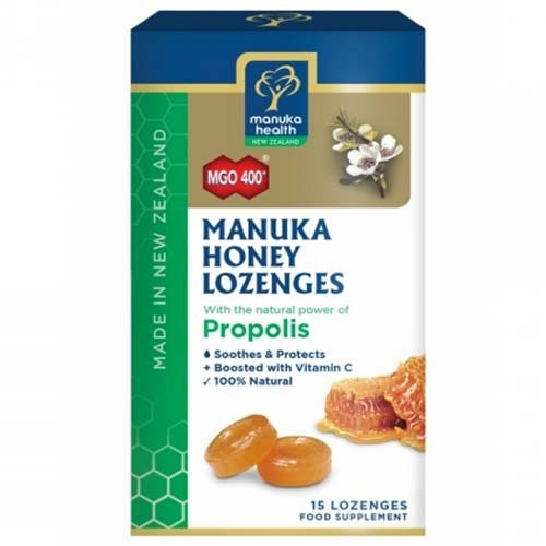 Bomboane cu Miere de Manuka si Propolis, 65gr, Manuka Health