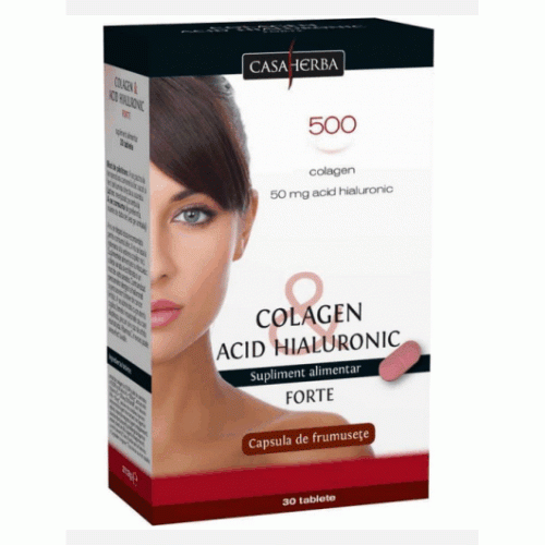 Colagen Acid Hialuronic Forte 30cps Casa Herba