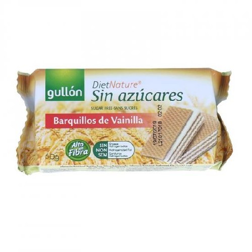 Napolitane cu Vanilie fara Zahar 60g Gullon