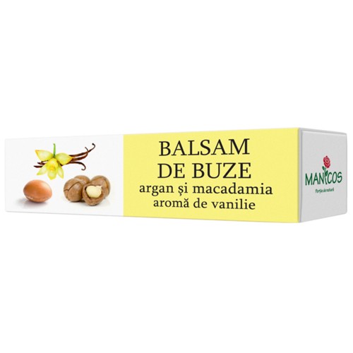 Balsam De Buze Argan, Macadamia, Vanilie Manicos