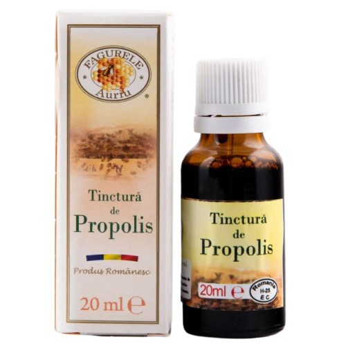 Tinctura Propolis, 20ml, Fagurele Auriu