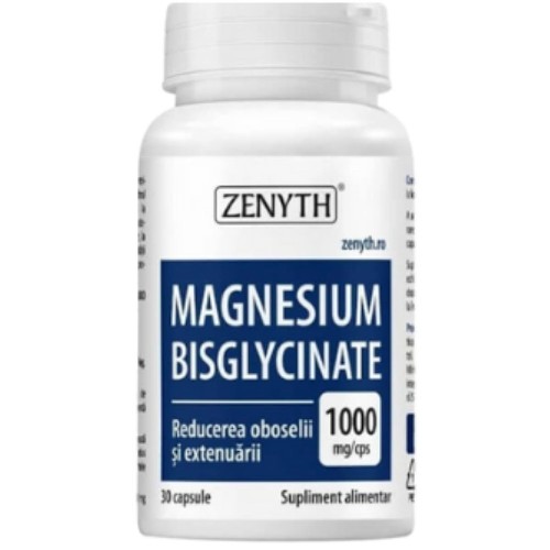 Magnesium Bisglycinate, 1000mg, 30 cps, Zenyth