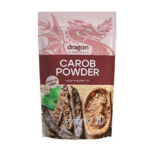 Pudra de Carob (roscove) Bio 200gr  Dragon Superfoods