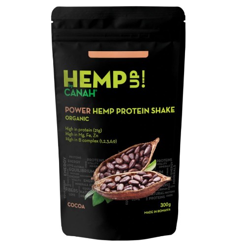 Shake proteic De Canepa si Cacao, Eco Power, 300g, Canah