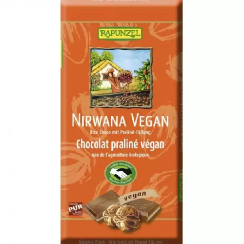 Ciocolata Nirwana cu Praline 100gr Rapunzel