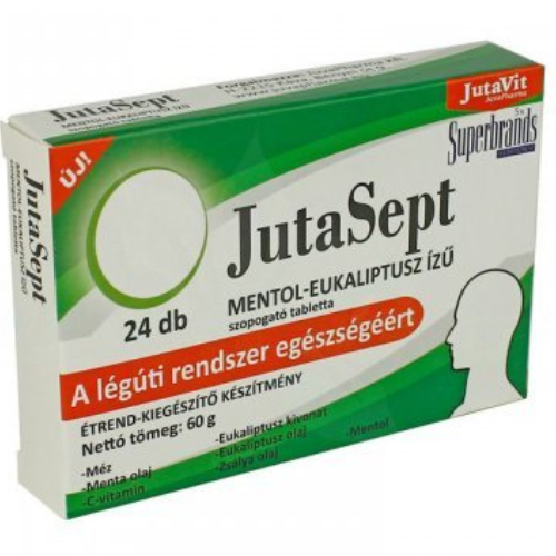 Comprimate de Supt cu Mentol 60gr 24cps Jutavit