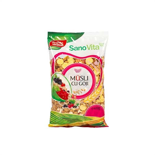 Musli cu Goji, 400gr, Sanovita