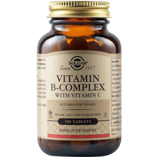 B Complex cu Vitamina C 100cps Solgar