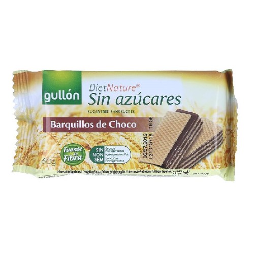 Napolitane cu Ciocolata fara Zahar 60g Gullon