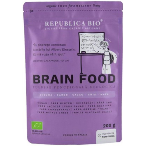 Brain Food Pulbere Functional Ecologica 200g Republica Bio