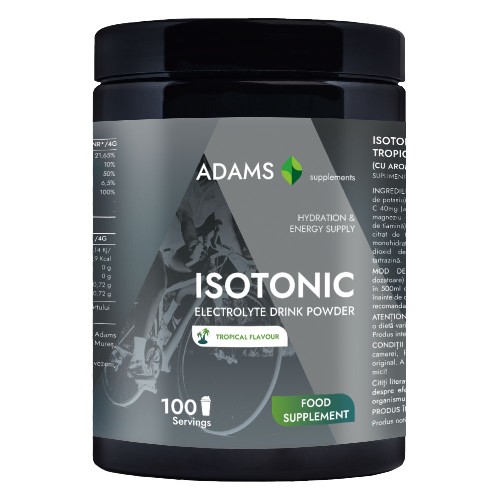 Isotonic Electrolyte Drink (Tropical), 400g, Adams Supplements