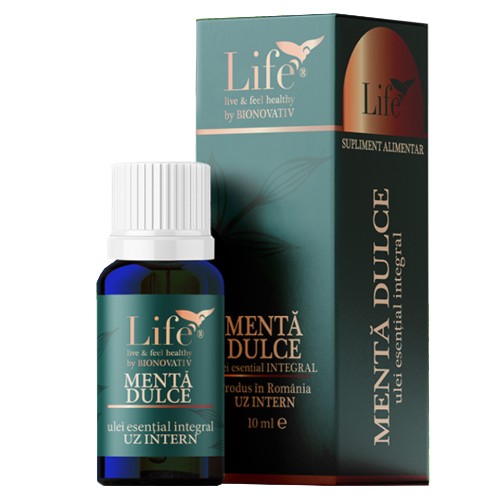 Ulei esential integral de Menta Dulce, 10ml, Life by Bionovativ