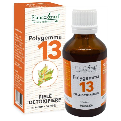 Polygemma 13 -Piele Detoxifiere-  50ml PlantExtract