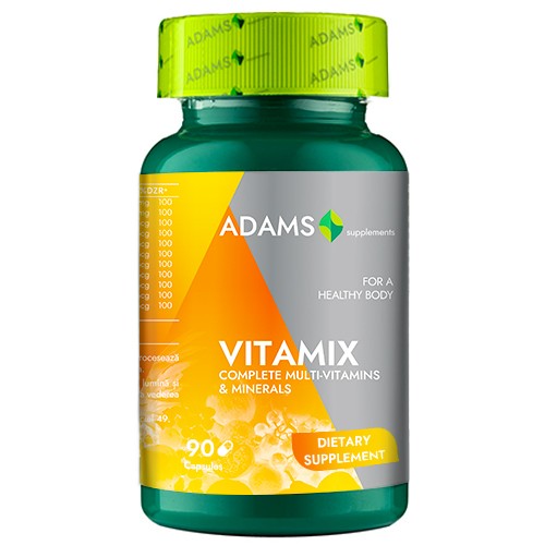 VitaMix, Multivitamine - Minerale, 90tab, Adams Supplements