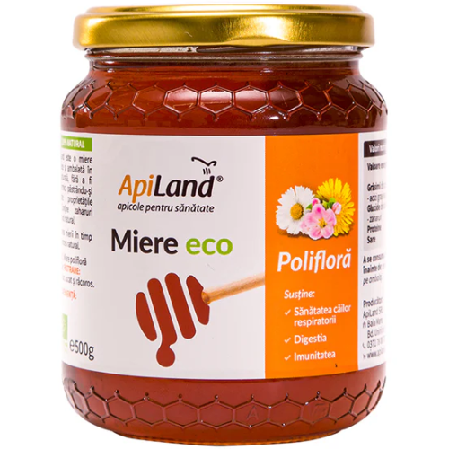 Miere Poliflora Eco 500gr Apiland