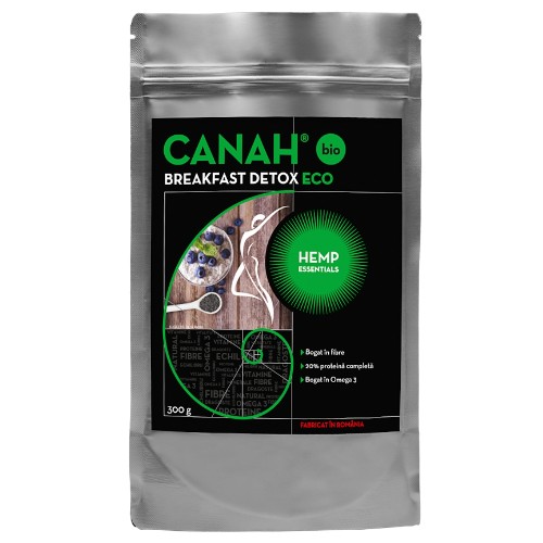 Fibre din Seminte de Canepa, Breakfast Detox Eco, 300g, Canah