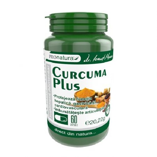 Curcuma Plus Piperina  60cps Pro Natura