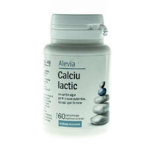 Calciu Lactic 60cpr Alevia