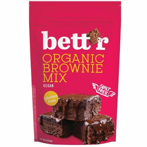 Mix prajitura brownie, fara gluten, eco, 400g, Bettr