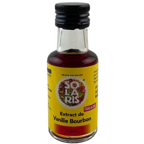 Extract De Vanilie Bourbon Fara Alcool Eco 30ml Solaris