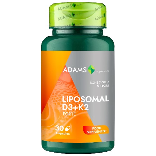 Liposomal D3+K2 Forte 30cps, Adams