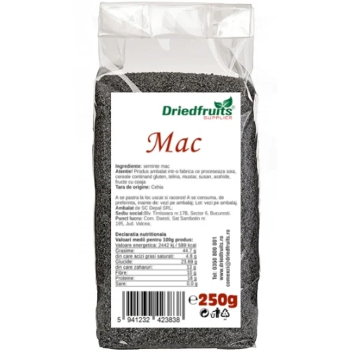 Mac Seminte 250gr Dried Fruit