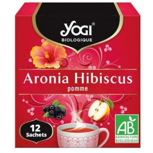 Ceai cu Aronia, Hibiscus si Mar, 12 plicuri, Yogi Tea