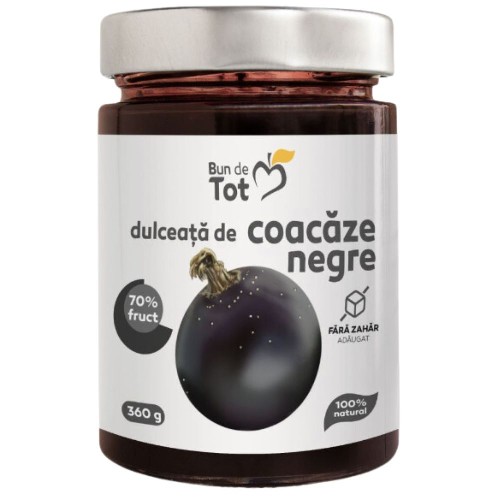 Dulceata de Coacaze Negre, 360g, Bun de Tot